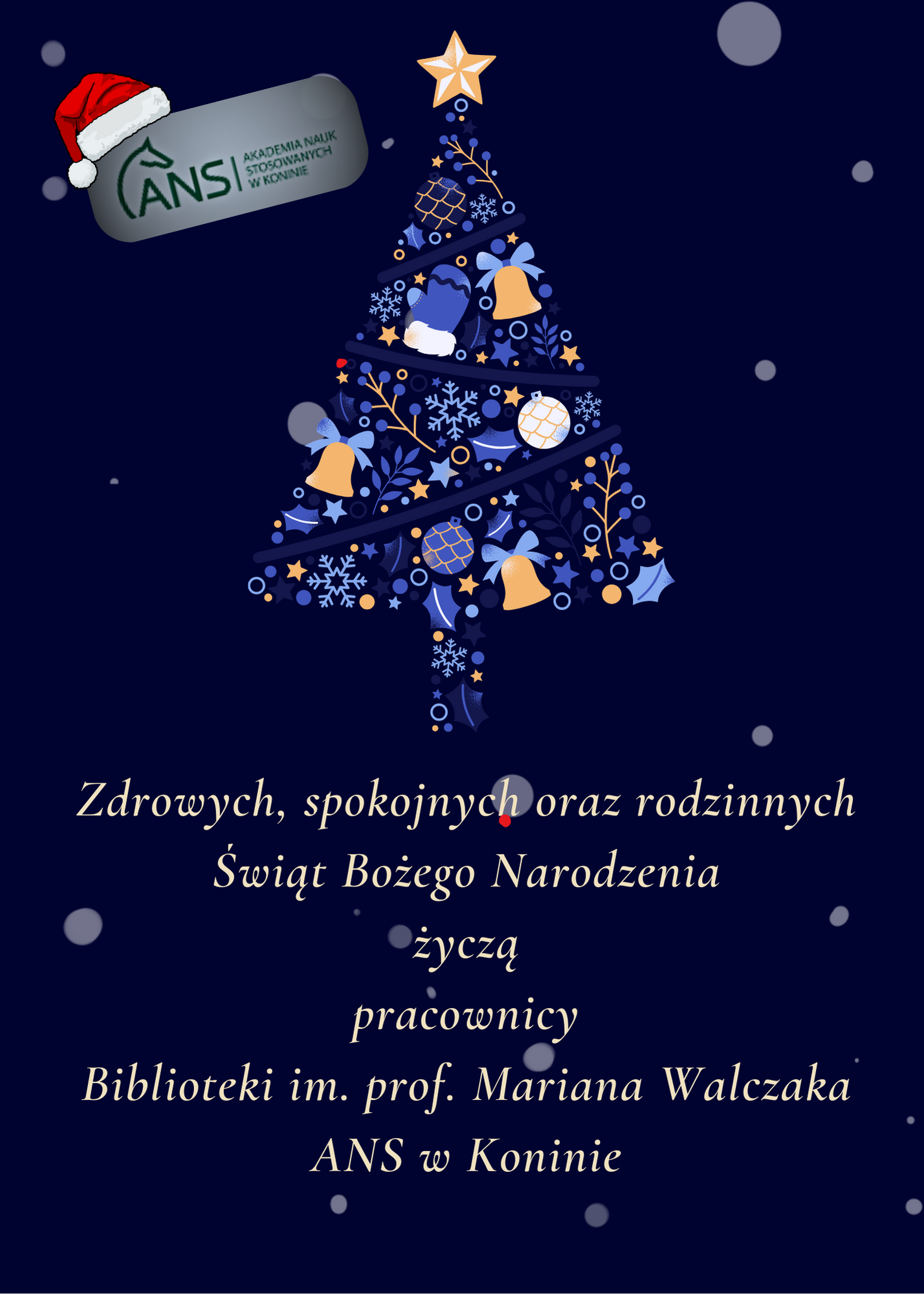 Blue Simple Merry Christmas Card