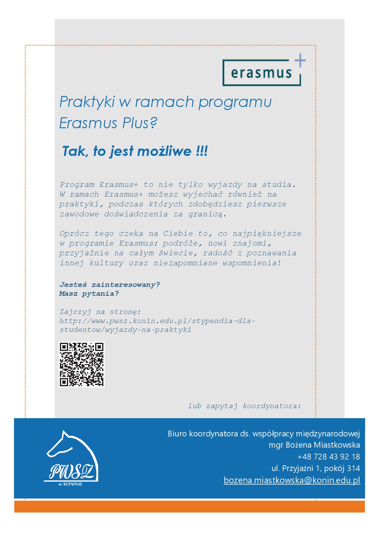 ERASMUS praktyki 