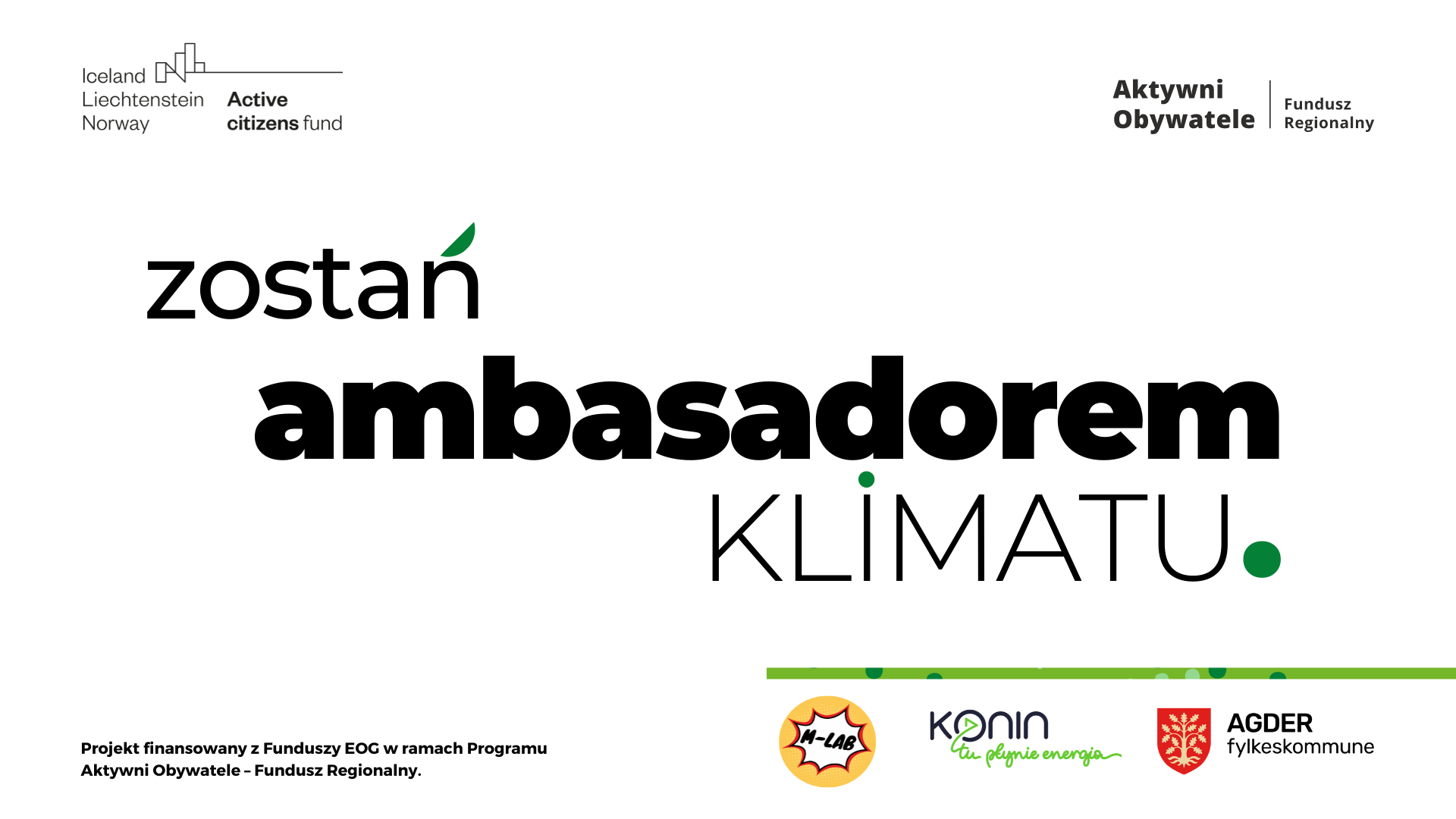 Grafika do projektu zostań ambasadorem klimatu