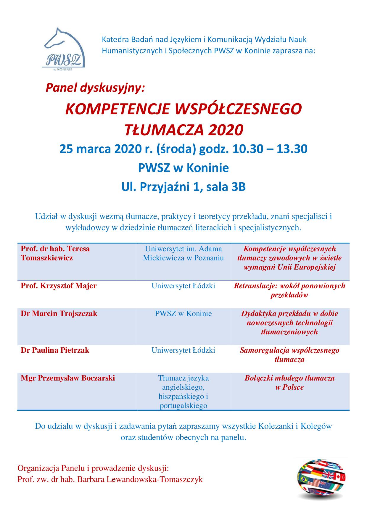 Plakat Kompetencje 2020