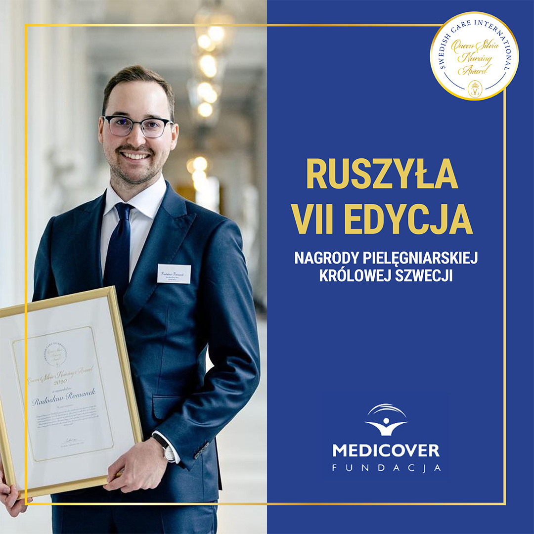 Radosław Romanek Laureat Nagrody Pielęgniarskiej Królowej Szwecji 2020 1080x1080