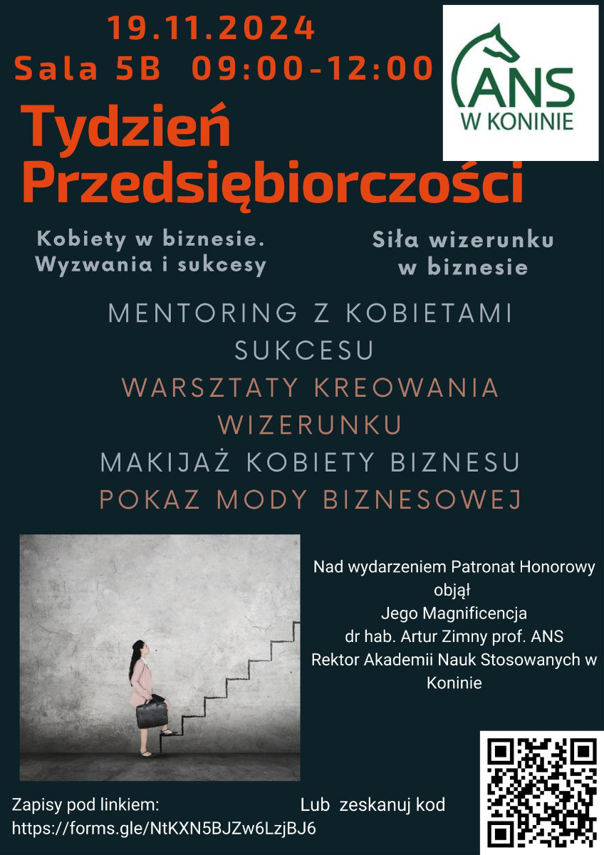 plakat dotyczący tygodnia przedsiębiorczości 3